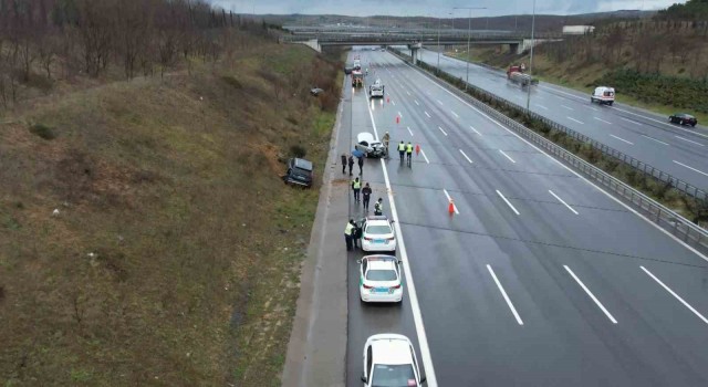 Kuzey Çevre Otoyolunda peş peşe kaza