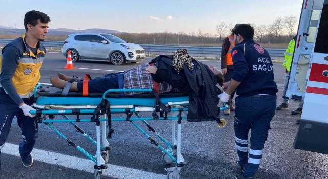 Kuzey Marmara Otoyolunda zincirleme kaza: 2 yaralı