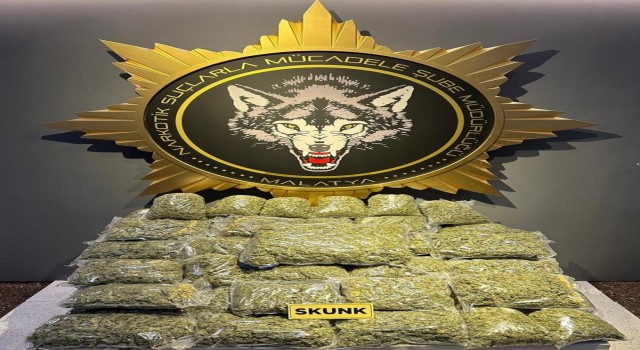 Malatyada 40 kilo skunk ele geçirildi