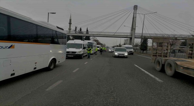Malatyada servis araçları denetlendi