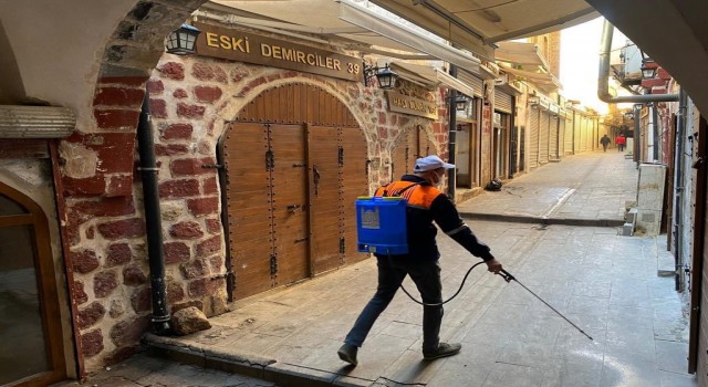 Mardinde 193 bin çöp konteyneri, 80 bin rögar ve binlerce nokta ilaçlandı