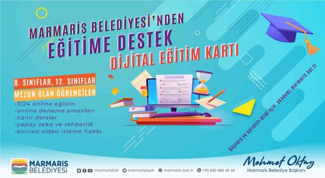 Marmariste öğrencilere dijital dershane