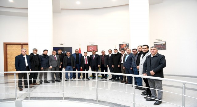Muhtar Derneklerinden Başkan Gürkana ziyaret