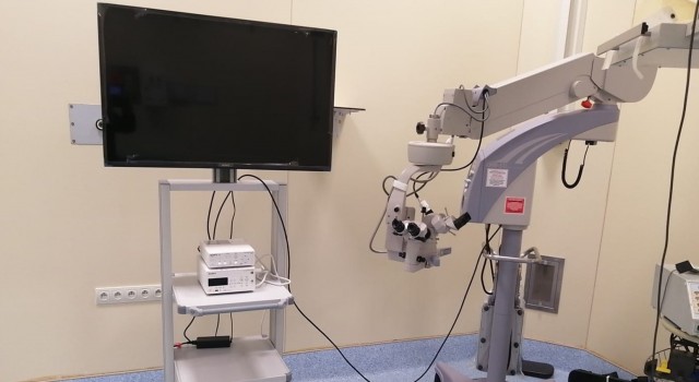 Nazilli Devlet Hastanesinde göz ameliyat mikroskobu hizmete sunuldu