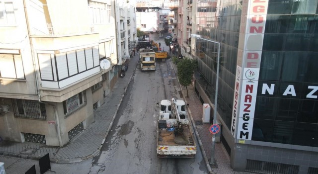Nazillide Ziya Gökalp Caddesi yenileniyor