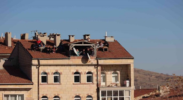 Nevşehir Belediyespor taraftarları maçı çatıdan izledi