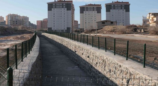 Nevşehirdeki dere ıslah edildi