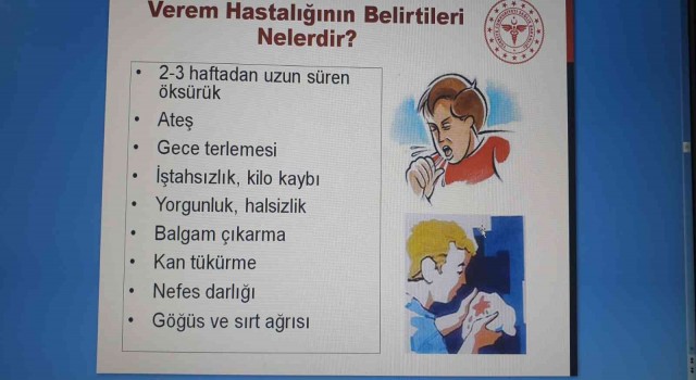 Öğrencilere verem hastalığı anlatıldı