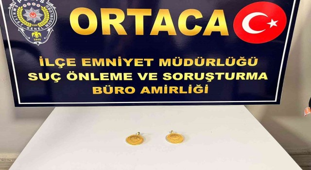 Ortacada altın hırsızı yakalandı