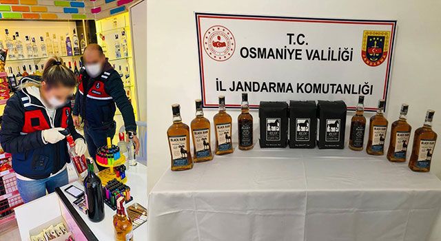 Osmaniye Jandarması’ndan “Sahte alkol ve sigara” operasyonu