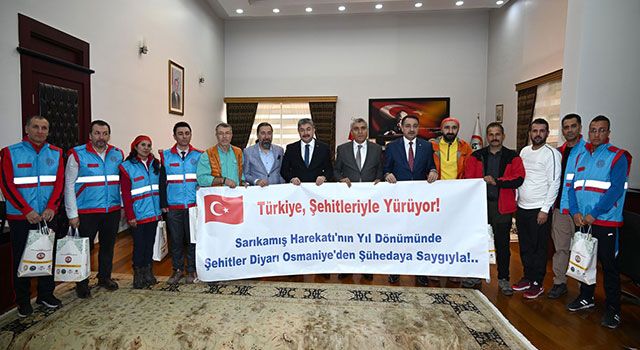 Osmaniye Valisi erdinç Yılmaz, “Sarıkamış ekibini” ağırladı