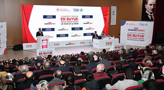 Osmaniye’de Bin 550 kişi için, TOKİ kura çekimi yapıldı