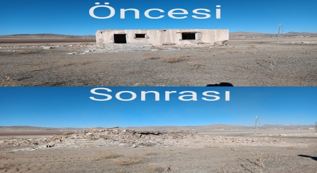 Özalpta 47 metruk bina yıkıldı