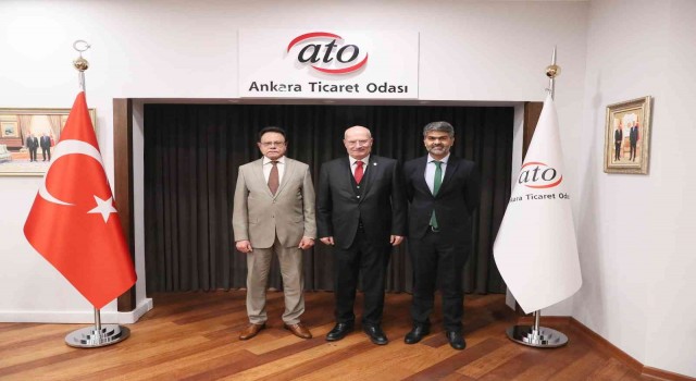 Pakistan Büyükelçisi Cüneydden ATO Başkanı Barana ziyaret