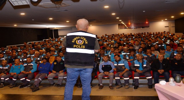 Polis, belediye personeline şüpheli şahıs ve paket eğitimi verdi