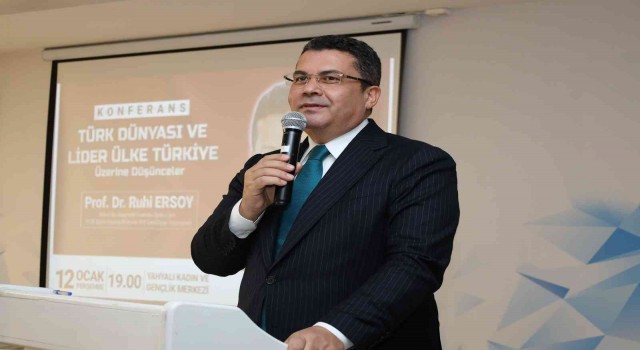 Prof. Dr. Ruhi Ersoy, Yahyalıda konferans verdi
