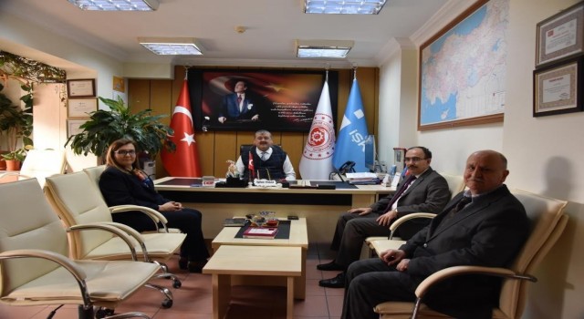 Rektör Beydemir, İŞKUR İl Müdürü Tozan ile bir araya geldi