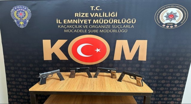 Rizede silah kaçakçılığı operasyonu: 1 tutuklama