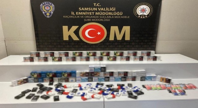 Samsunda 10 bin 760 adet makaron ele geçirildi