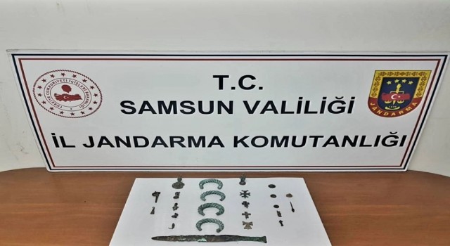 Samsunda çok sayıda tarihi eser ele geçirildi