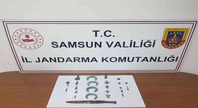 Samsunda tarihi eser operasyonu: 2 gözaltı