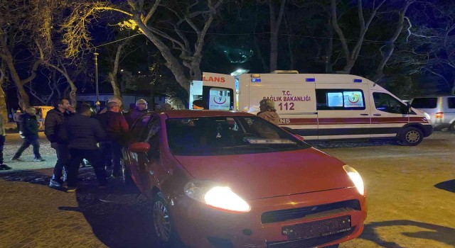 Sinopta otomobille çarpışan motokurye yaralandı