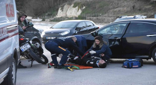 Sinopta trafik kazası: 1 yaralı