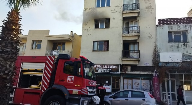 Sökede baca yangını panikletti