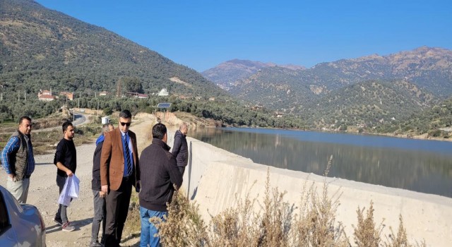 Sultanhisar Barajında çalışmalar devam ediyor