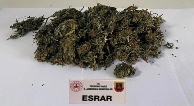 Şüpheli araçta yarım kilo esrar bulundu