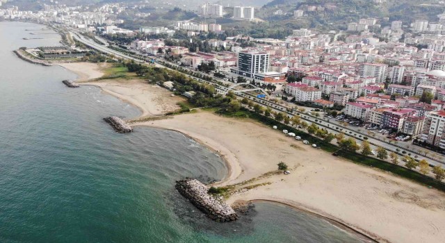 Tamamlanması halinde Doğu Karadenizin en uzun plajı olacak