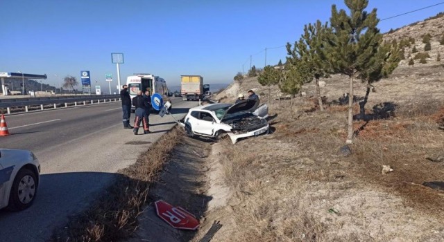 Tavşanlıda trafik kazası: 2 yaralı