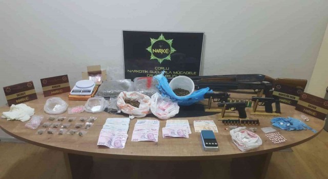 Tekirdağda polis 5 milyon TL değerinde uyuşturucu yakaladı: 6 gözaltı