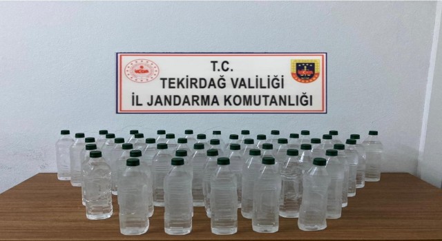 Tekirdağda sahte içki operasyonu