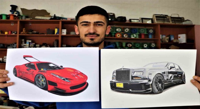 Tekstil işçisi gencin inanılmaz çizim yeteneği: Gören bilgisayar çıktısı sanıyor