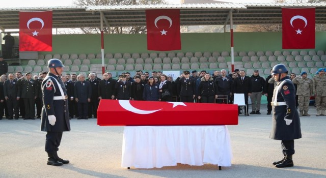 Tokatta kalp krizi geçiren astsubay için tören düzenlendi