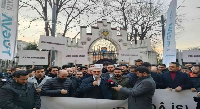 TÜGVA Gençlik Kollarından İsveç Konsolosluğu önünde eylem