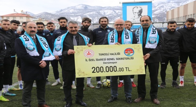 Tunceli Valiliğinden Dersimspora 200 bin liralık destek