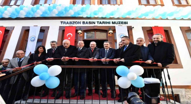 Türkiyenin içinde en fazla materyal bulunan Basın Müzesi Trabzonda dualarla açıldı