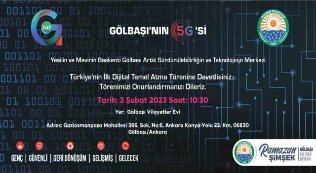 Türkiyenin ilk dijital temel atma töreni Gölbaşında gerçekleştirilecek