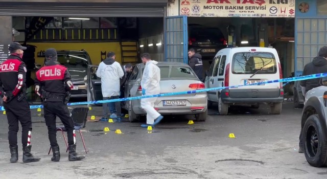 Ümraniyede oto sanayide silahlı dehşet: 1 ölü, 6 yaralı