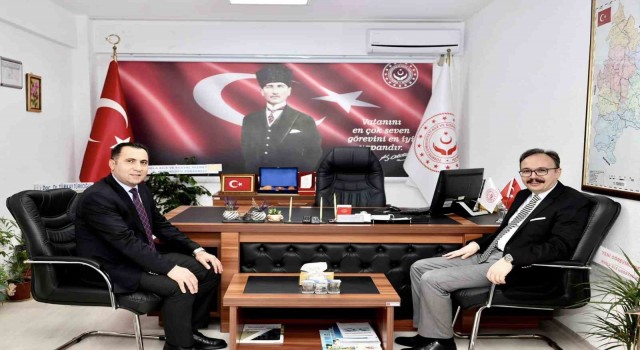 Vali Kızılkayadan İl Müdürlüğüne atanan Türkoğlu ile bir araya geldi