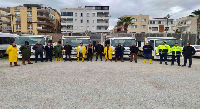 Yağış ve fırtınaya karşı Didim Belediyesi teyakkuza geçti