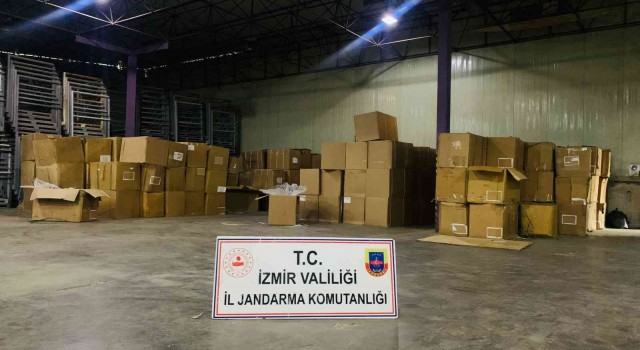 Yeni yılın ilk büyük kaçak tütün yakalaması İzmirden