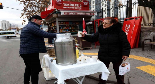 Yenimahalle Belediyesinden vatandaşa çorba ikramı