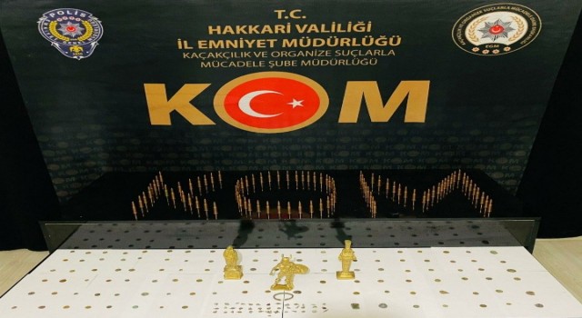 Yüksekovada 111 adet sikke ele geçirildi