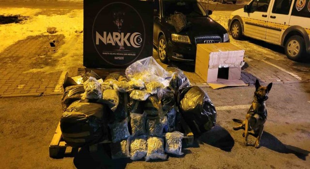 116 kilo uyuşturucu Kayseriye sokulamadan ele geçirildi