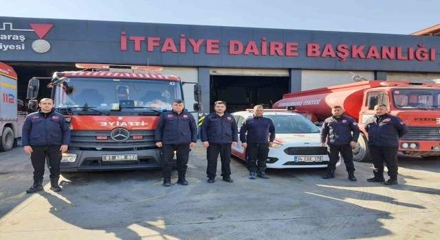 6 kişilik ekip ve 2 araç Kahramanmaraşta