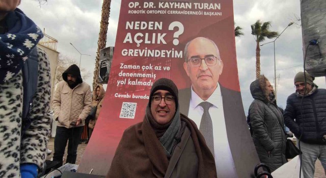 Açlık grevindeki doktordan belediye başkanına cevap