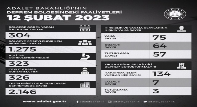 Adalet Bakanlığı: “304 ilave savcı bölgede görev yapıyor”